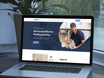 Plumbing Services Website Design👨‍🔧 branding design handyman landing page plumber plumber website plumbers plumbing plumbing landing page plumbing services company ui uiux web design webdesign website design website redesign