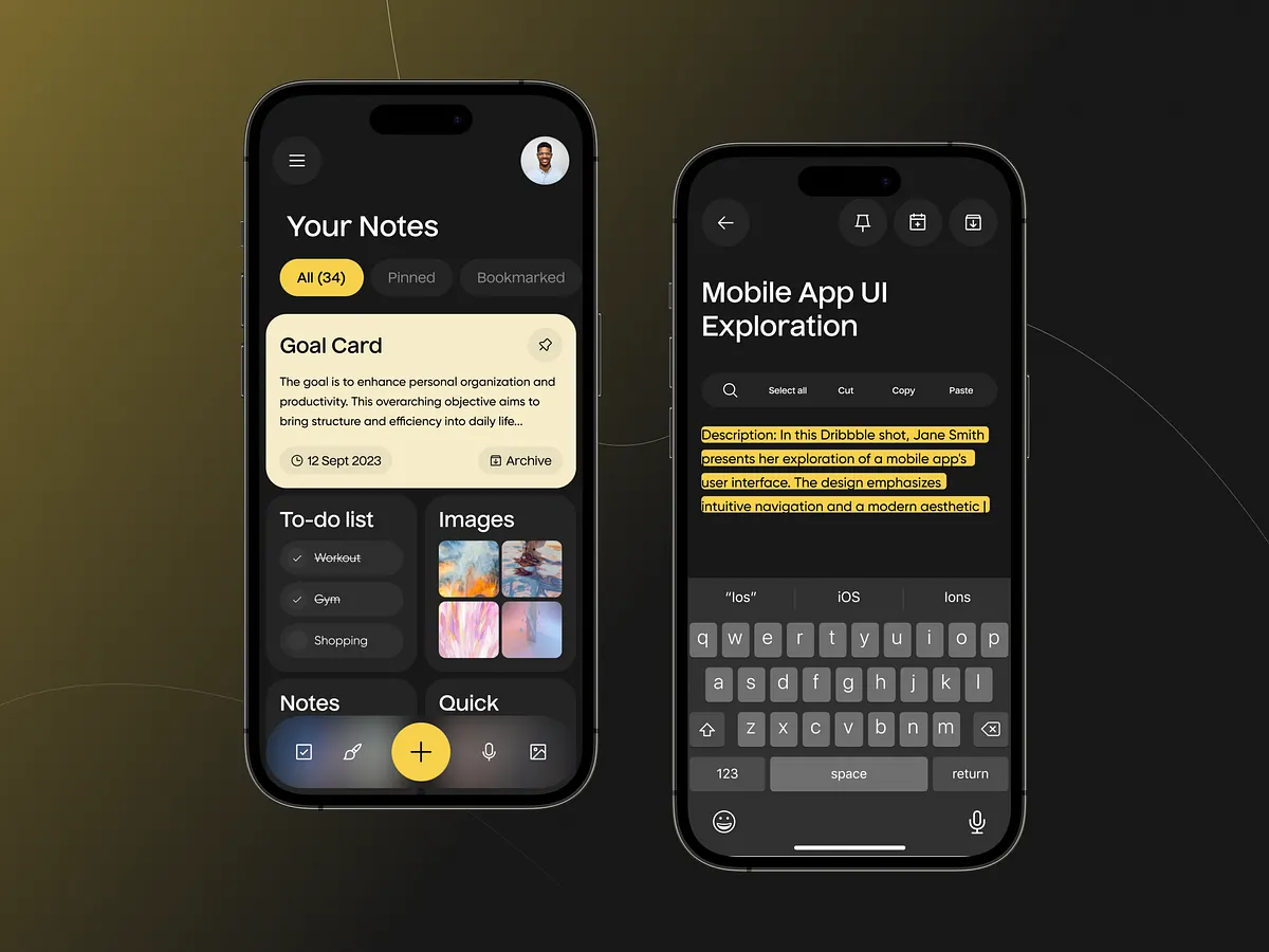 Browse thousands of Notes App images for design inspiration | Dribbble