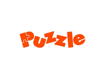 Puzzle Wordmark Design care child children creative freelance designer game gaming kids kindergarten lego logo mihai dolganiuc design play playful scatter symbol toys type typography text custom