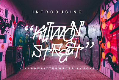 Kliwon Street Graffiti Font display font graffiti fonts handwriting font handwritten font logo