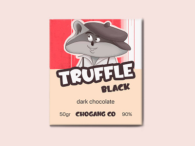 Chocolate Gang. Packaging. Character design. basic forms bitmap branding cartoon character character design chocolate creature design form design funny characters graphic design illustration kids illustration motion graphics packaging photoshop racoon stylization stylized truffle