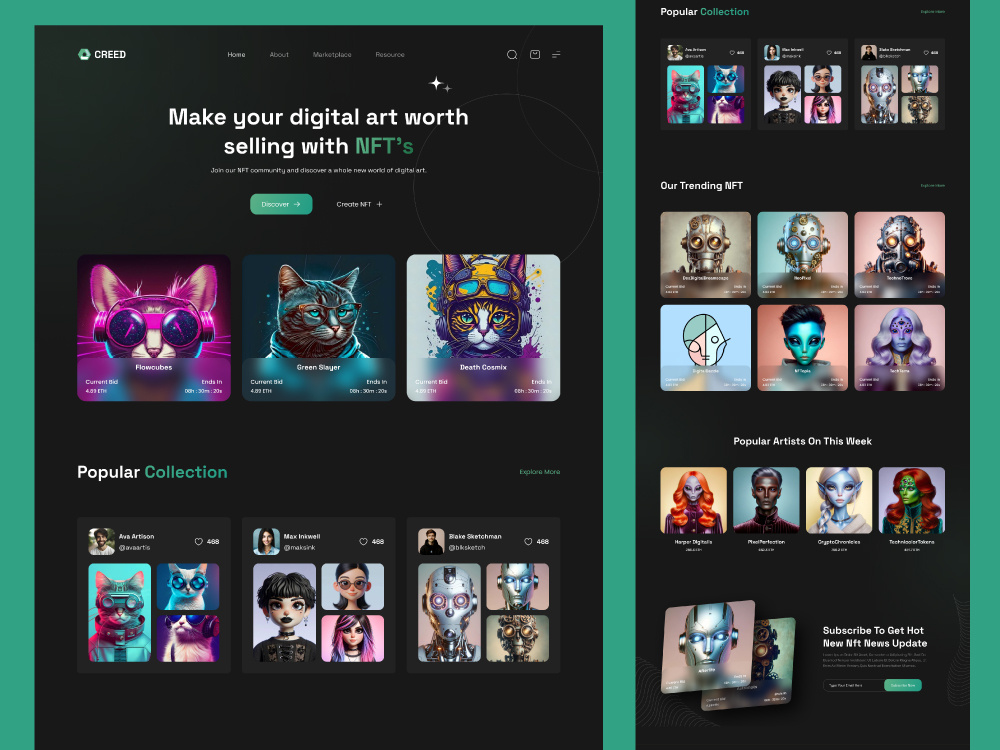 Example of Modern Mobile App Design In Figma