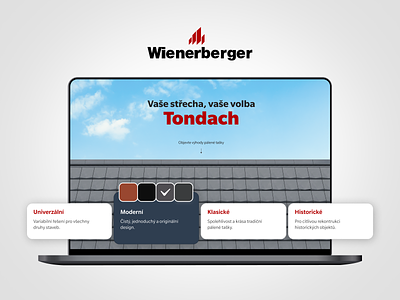 Wienerberger Roofs / Website 3d animation design ui ux website