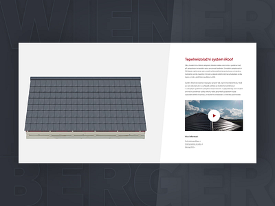 Wienerberger Roofs / iRoof System Visualization 3d animation design ui website