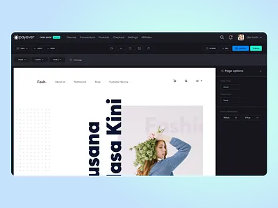 Payever Builder Concept app black builder dark dark pattern interface ui