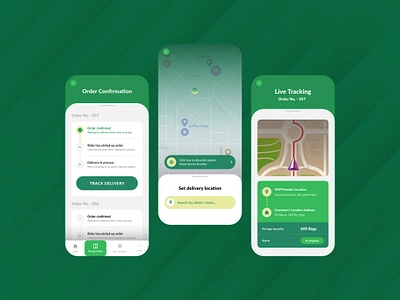 Order Tracking & Delivery APP Screen app ui b2b app delivery screen design minimalism mobile ui design ui ui design uidesign ux ux design