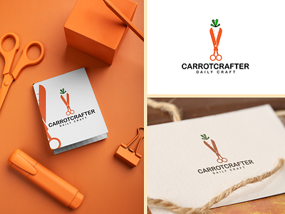 Carrotcrafter Logo branding design graphic design illustration logo photoshop typography vector