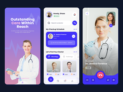 CareOn - Online Doctor Consultation App app application consultation doctor health medical medication medicine mobile mobile app mobile application online consultation online doctor online doctor consultation ui uiux ux