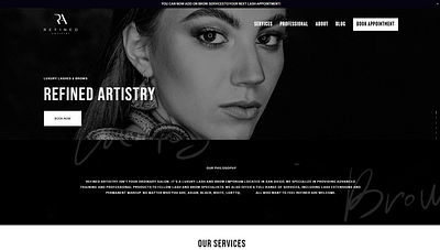Beauty Salon Website beauty salon branding design graphic design illustration logo salon website design typography ui ux vector web design