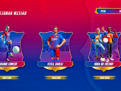 UI Game | Barcelona Project barcelona design gamedesign graphicdesign ui uigame uiux userinterface