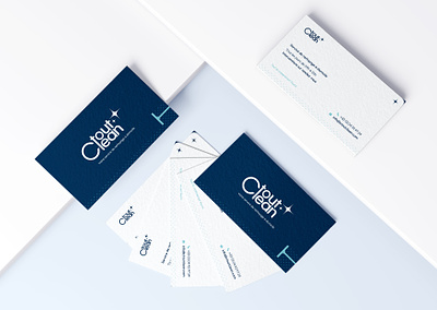 Home cleaning service blue tone business card cleaning brand cleaning logo graphic design graphic design inspiration home cleaning service mockup modern modern graphic trend trending