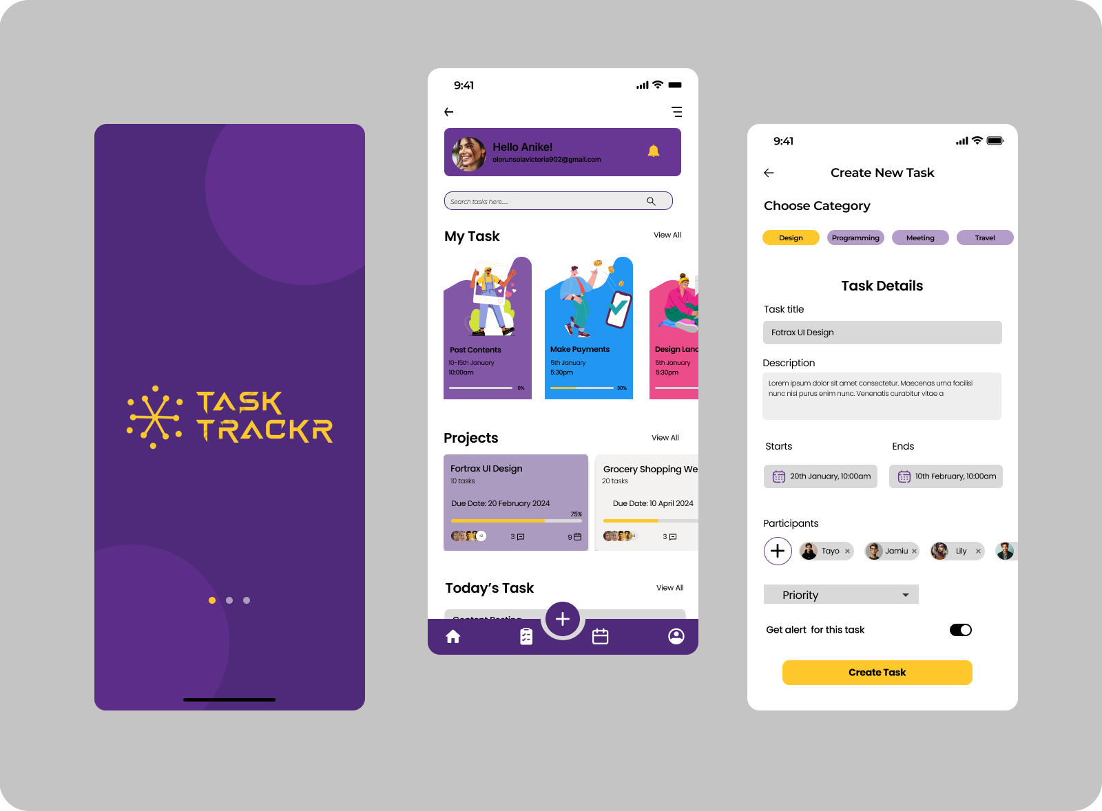 Task Management App by Victoria Olorunsola on Dribbble