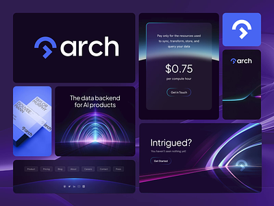 Arch.dev arch branding dark mode logo motion graphics uiux visual identity