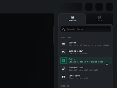 Sidebar Menu blocks dark icons light menu navigation sidebar skeuomorphism tabs ui web app
