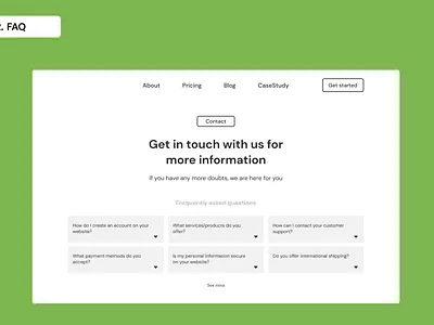 Daily UI Day 92 - FAQ 100 days ui curated for you daily jui day 92 graphic design ui