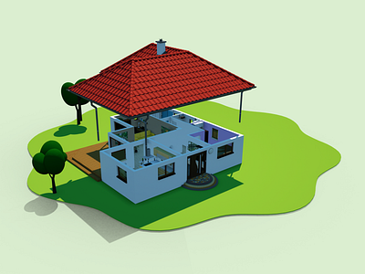 Green Mortgage Website Presentation / 3D Animation 3d animation app design ui ux