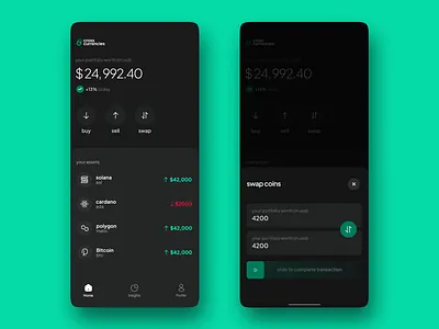 Cross currencies - Crypto app