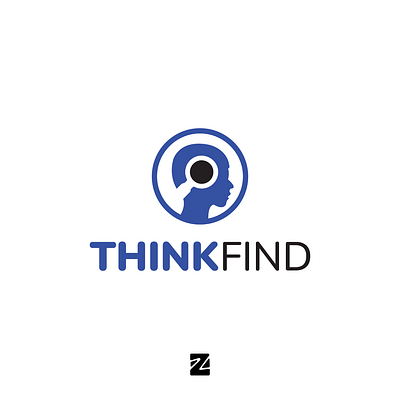 Think Find Logo branding design design logo graphic design logo logos logotype simple logo templates logo think think find logo vector