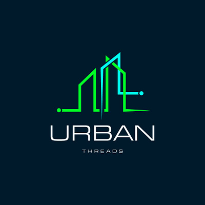 Urban Threads Logo Design adobe art blue branding creative design fashion logo graphic design green idea illustration logo neon typography urban vector