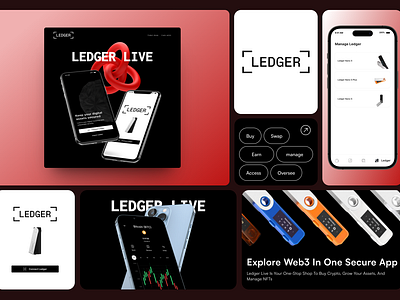 LEDGER LIVE UI EXPLORATION branding design figma graphic design ui ux