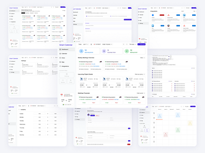 Boost Your Productivity: Meet Our Smart Calendar App! cleandesign designsystem emailintegration figma interactiondesign meetingmanagement productdesign productivity smartcalendar taskmanagement uiuxdesign userexperience uxresearch uxui webdesign