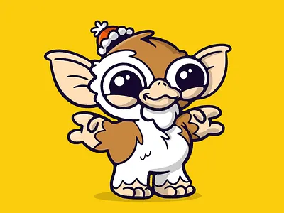 Gizmo - Mogwai 1980 80s blake stevenson branding cartoon character design creature cute design gizmo gremlin gremlins illustration jetpacks and rollerskates mogwai movie retro ui