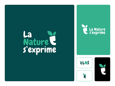 Logo design and branding La Nature s'exprime branding graphic design logo visual identity