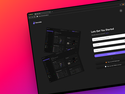 Decolab Signup user flow