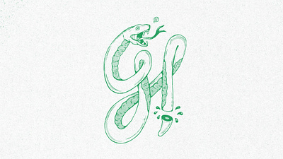 G is for...Snake! apple branding design drawing graphic design green gubbins! illustration snake typography