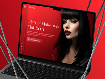 Virtual Makeover Platform - Landing Page Design beauty digitalartistry digitalbeauty fashioninnovation future makeover graphic design landing page makeover makeup mordern design ui uiux virtual makeover visualmagic web design website design