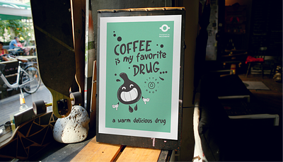 Design & Illustrations For Coffee Shop Bitter Drop art branding character design graphic design illustration packaging