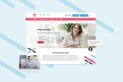 Eagle website homepage design branding design ui ux web design