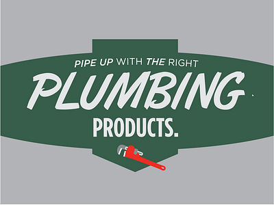 Pipe up with the right plumbing products. adobe illustrator branding design graphic design hardware store logo plumbing typography vector