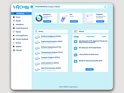 College Management System cms college collegemanagementsystem design school system ui uiuxdesign userexperience webdesign