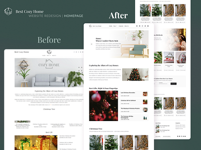 BestCozyHome | Home Decoration christmas design figma graphic design homepage landing page ui user interface ux vector