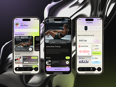 Fitness Mobile iOS App fitness ios mobileapp ui ux