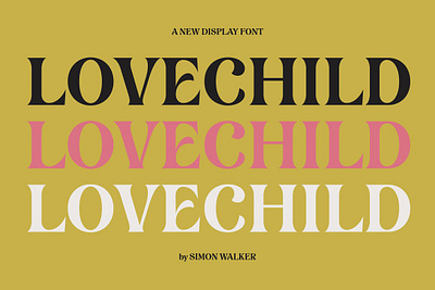 Lovechild Display Font display font lovechild