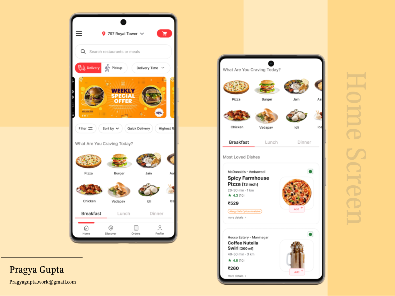 ✨Visual Feast : Zomato Inspired Home Screen ! app design figma foodapp graphic design home homescreen mobile screens ui uiux zomato