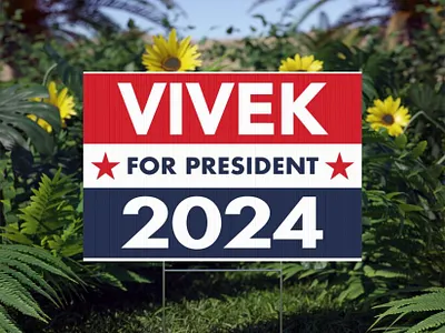 Vivek Ramaswamy Yard Sign 3d animation branding design graphic design illustration logo motion graphics ui vivek ramaswamy yard sign