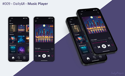 #009 - DailyUI - Music Player application dailyui design figma graphic design mobile music player ui
