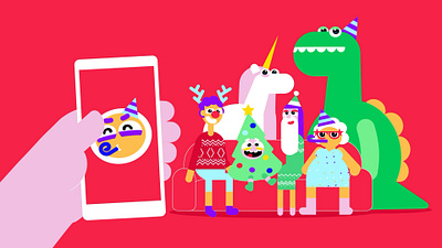 OKOO /// FAMILY ae after effects animation gif happy new year icons iphone loop new year party swipe xmas