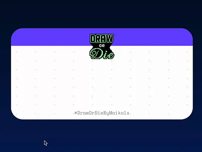 Draw or Die! framer illustration portfolio ui website website design