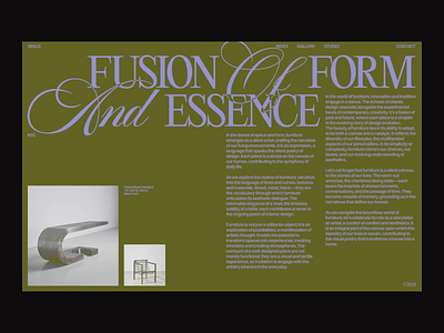 FFE©24 brand branding digital dsign editorial furniture grid layout minimal swiss typography web