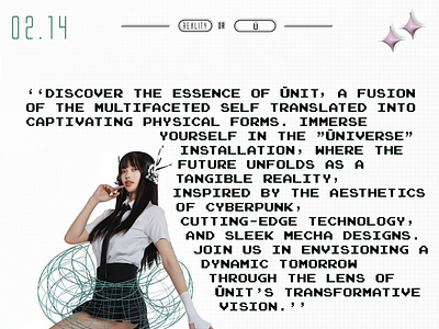 ŪNIT poster branding cybercore edit graphic design poster type y2k