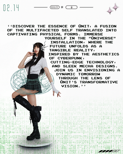 ŪNIT poster branding cybercore edit graphic design poster type y2k
