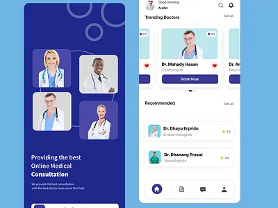 Online Medical Consultation screens design graphic design mob mobile app mobile design ui uiux user experience