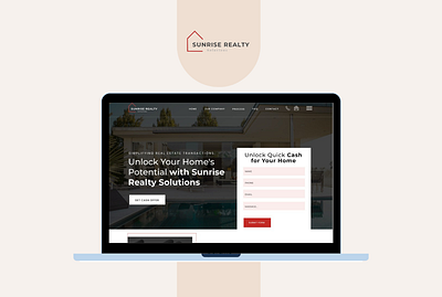 Case Study: Transforming Sunrise Realty Solutions' Real Estate 3d logo ui