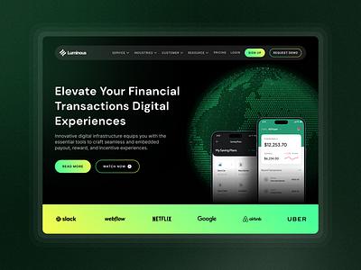 FIntech Website Design creative design financial fintech modern user user interface website