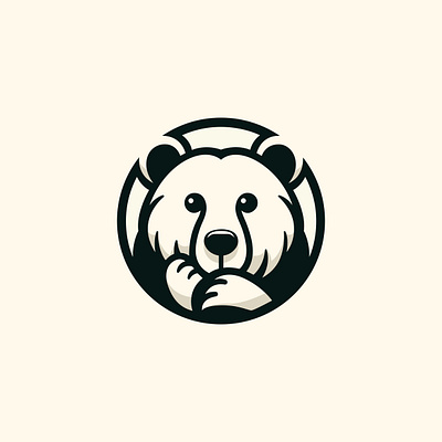 Curious Bear Logo animal app bear brand branding cute design graphic design illustration jungle logo product symbol ui vector