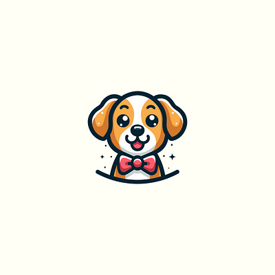 Happy Cute Dog Logo animal app baby branding business cute design dog dog logo graphic design happy illustration kids logo pet shop software store toys vector